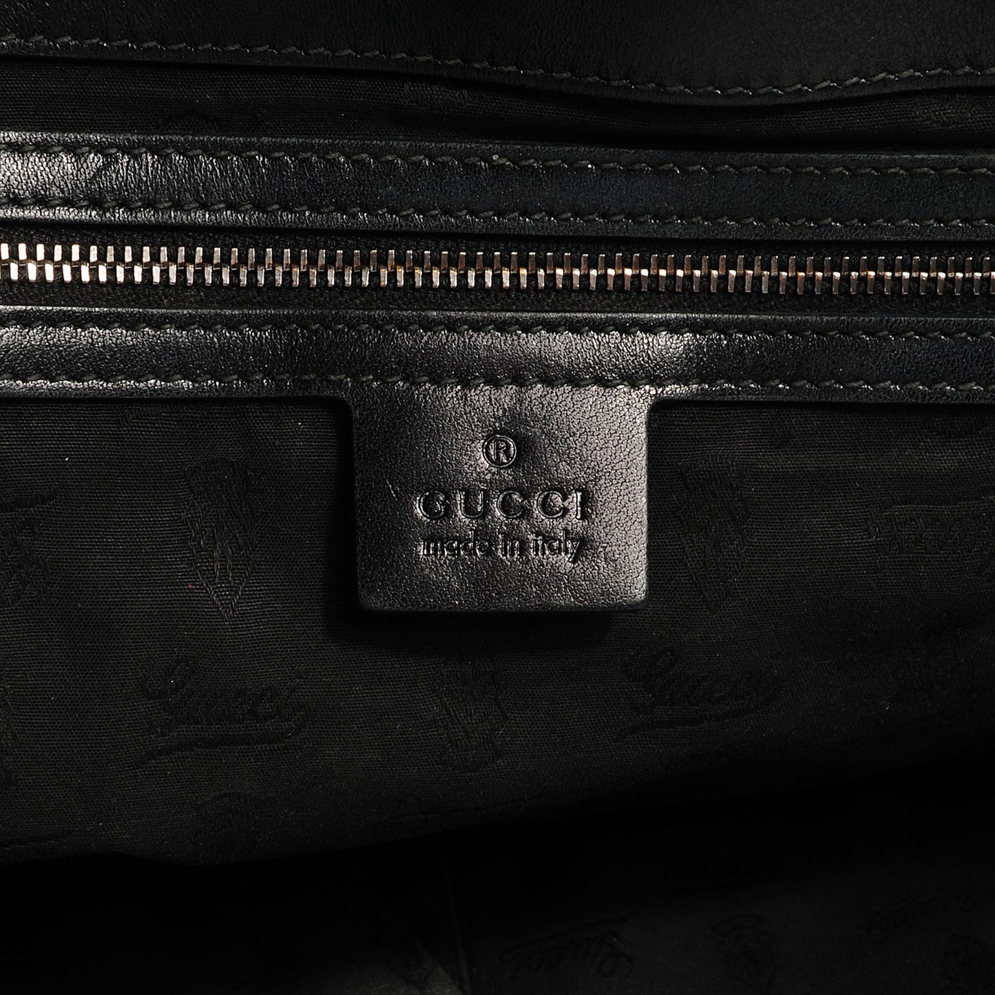 Imprime Monogram Medium Studded Tote Black