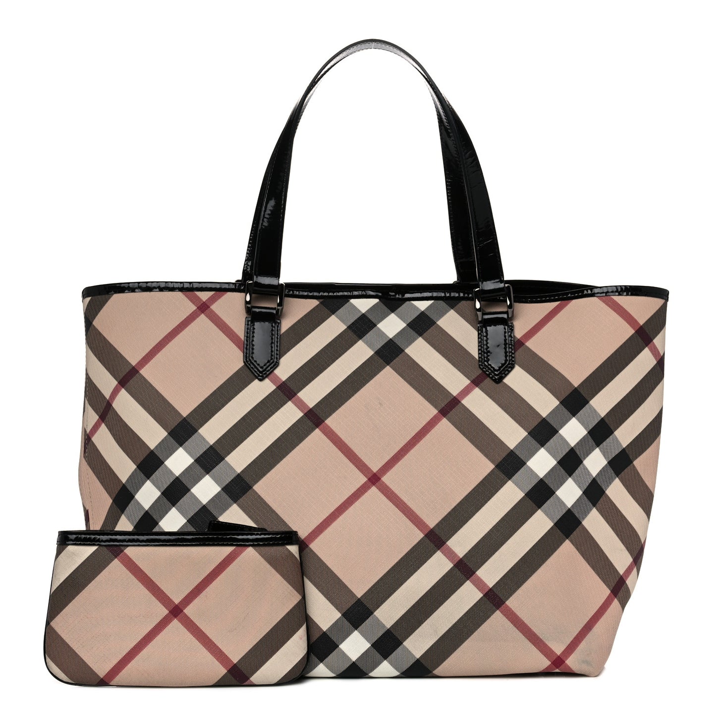 Nova Check Large Nickie Tote Black