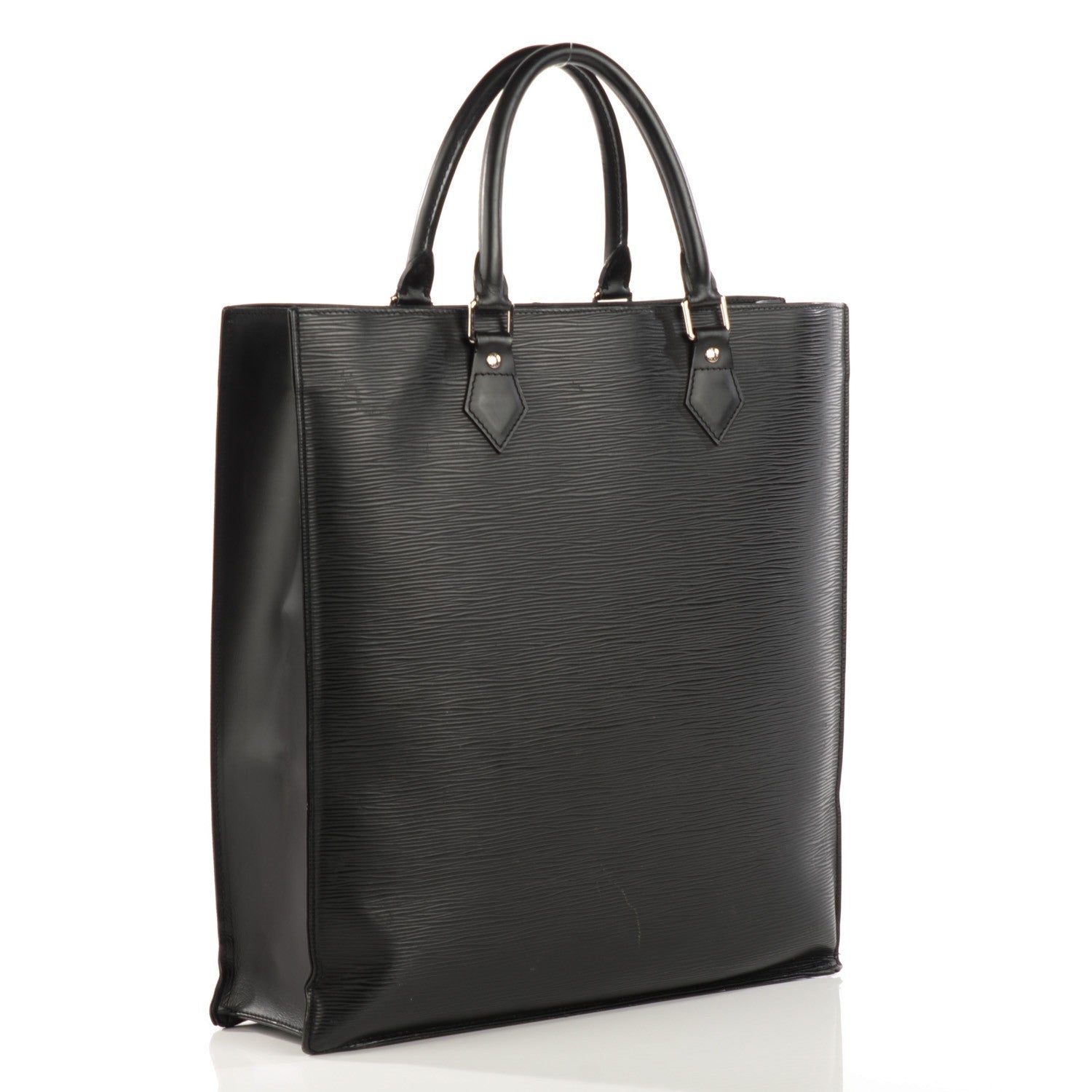 Louis Vuitton Epi Sac Plat GM Black 3 of 8