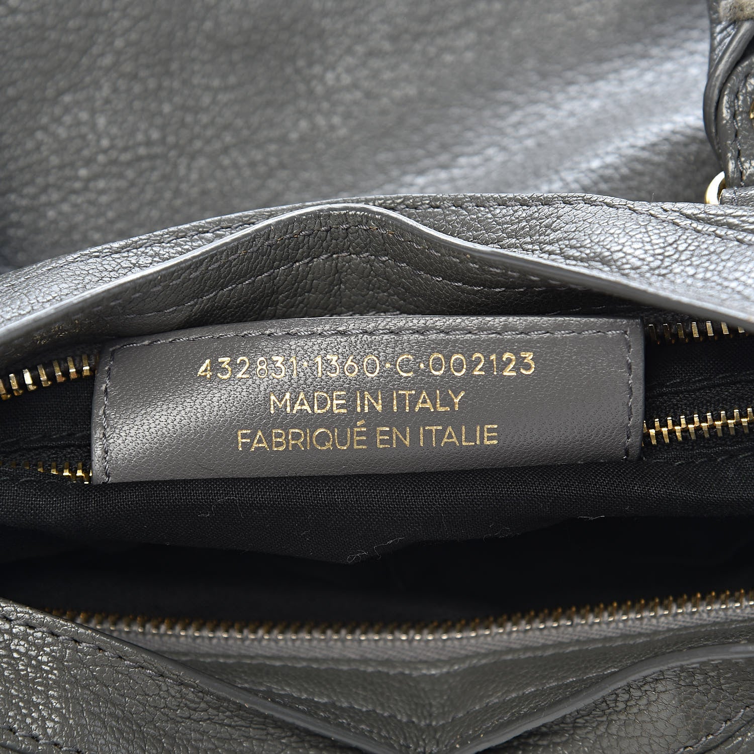 Balenciaga Chevre Gold Metallic Edge Hardware S City Gris Acier 7 of 12