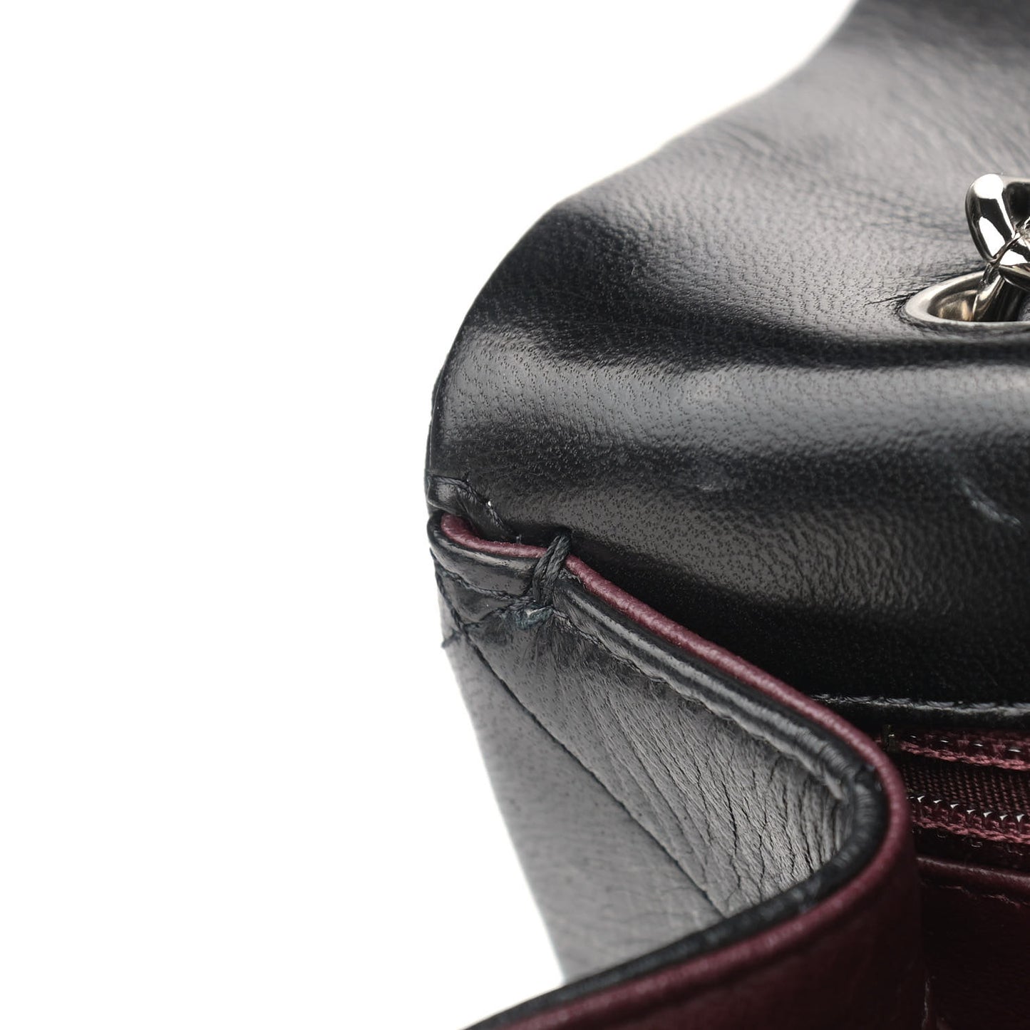 Lambskin Quilted Maxi Single Flap Black