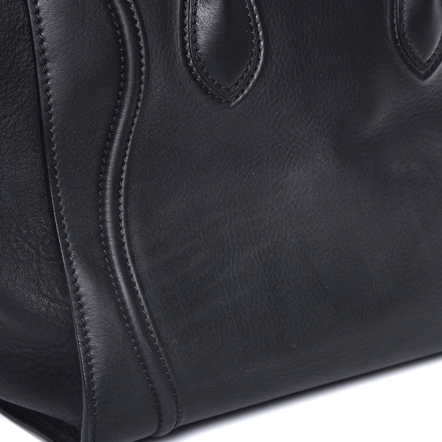 Celine Supple Calfskin Medium Phantom Luggage Black 9 of 10