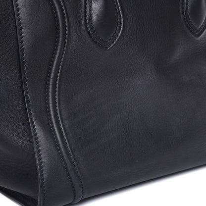 Celine Supple Calfskin Medium Phantom Luggage Black 9 of 10