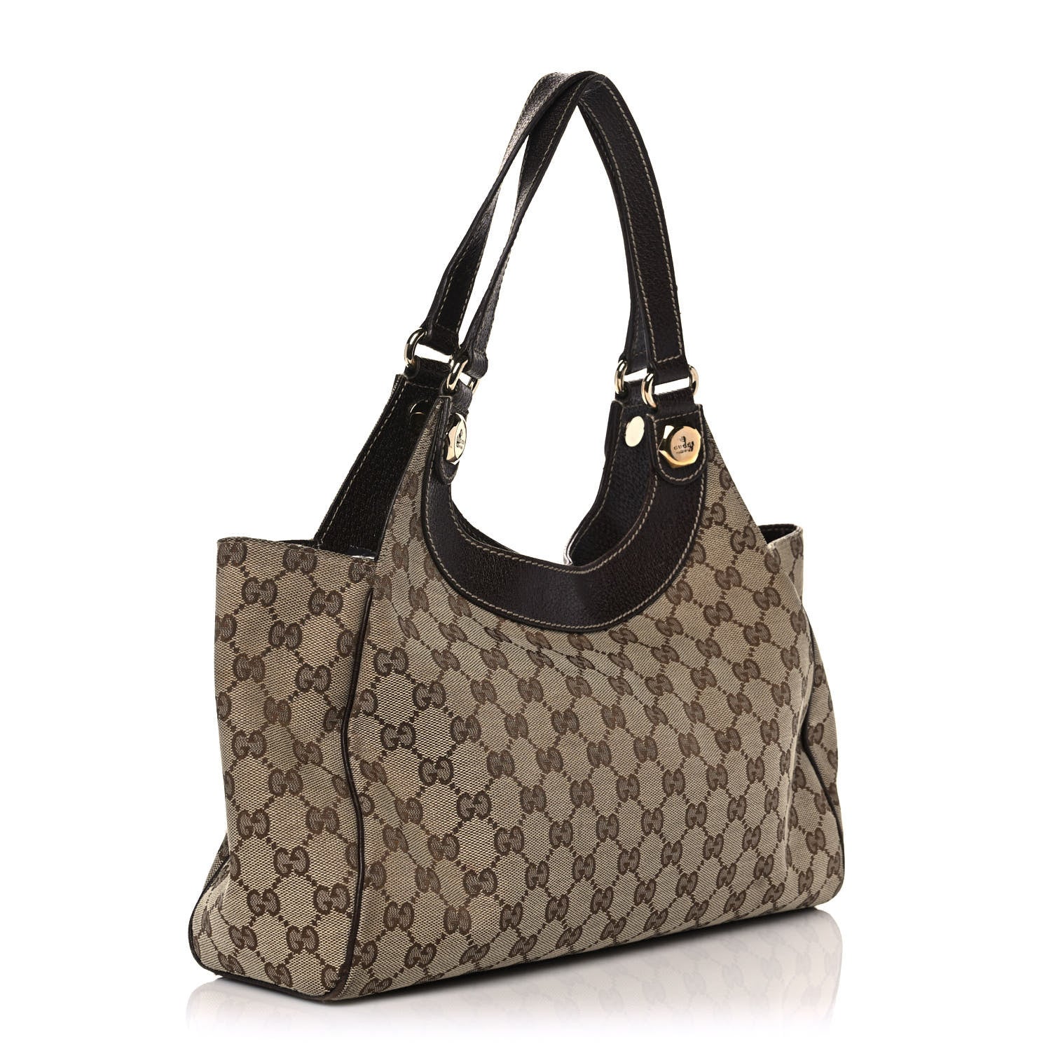 Gucci Monogram Medium Charmy Shoulder Bag Dark Brown 3 of 12
