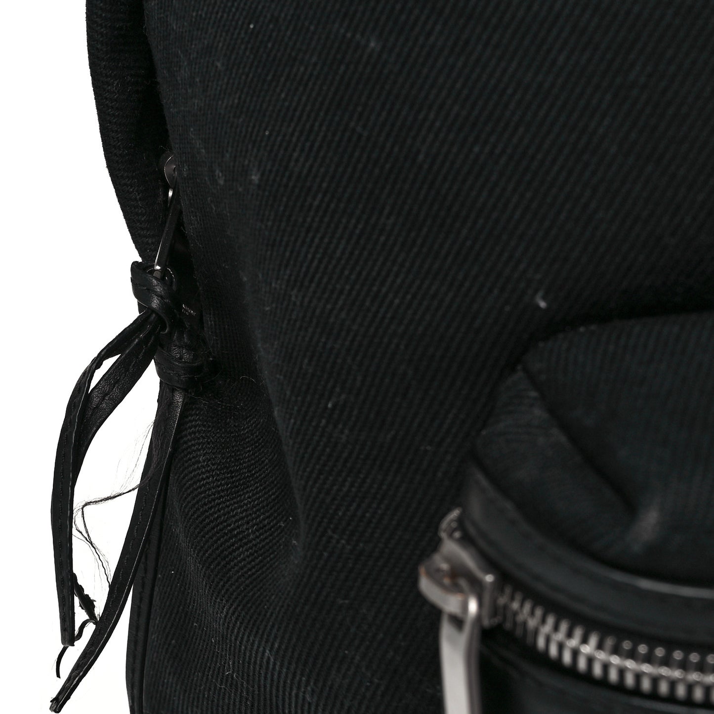 Canvas Signature Embroidered City Backpack Black