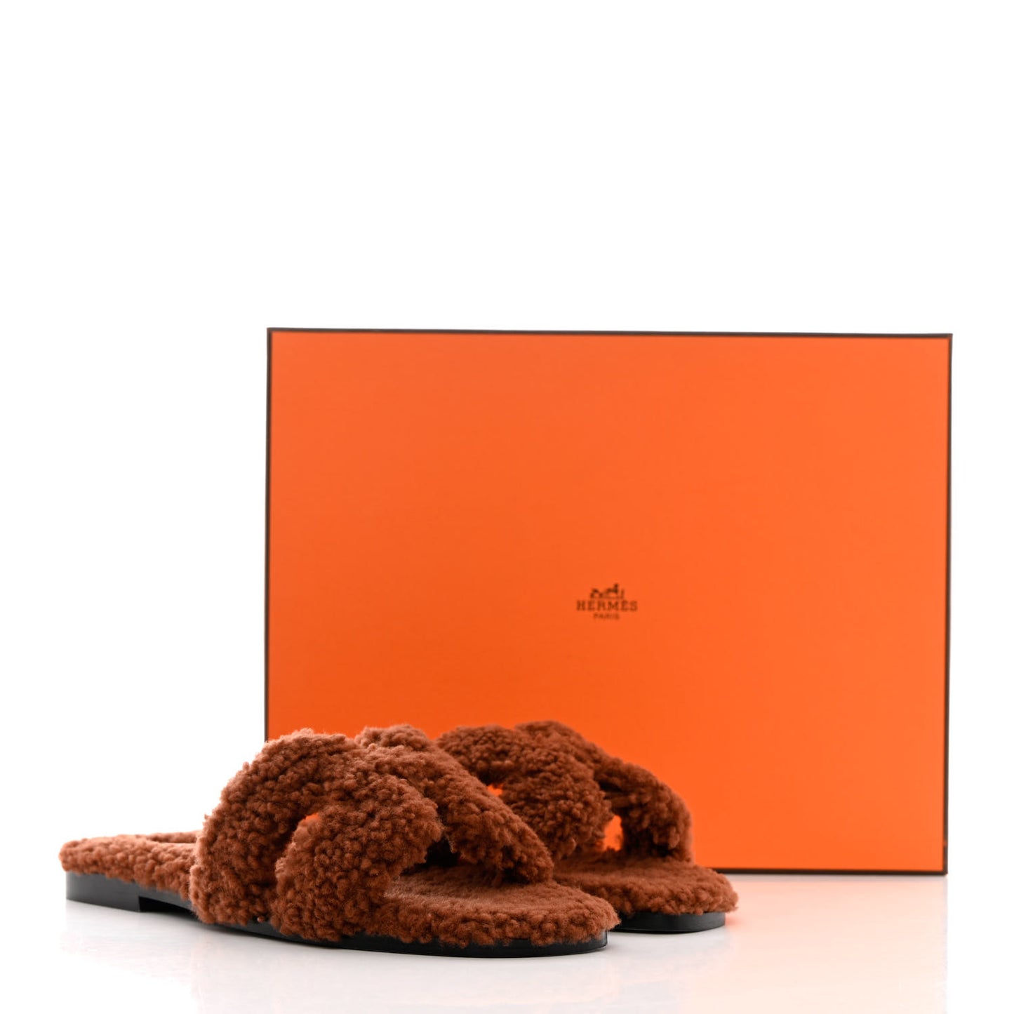 Woolskin Oran Sandals 38 Cognac