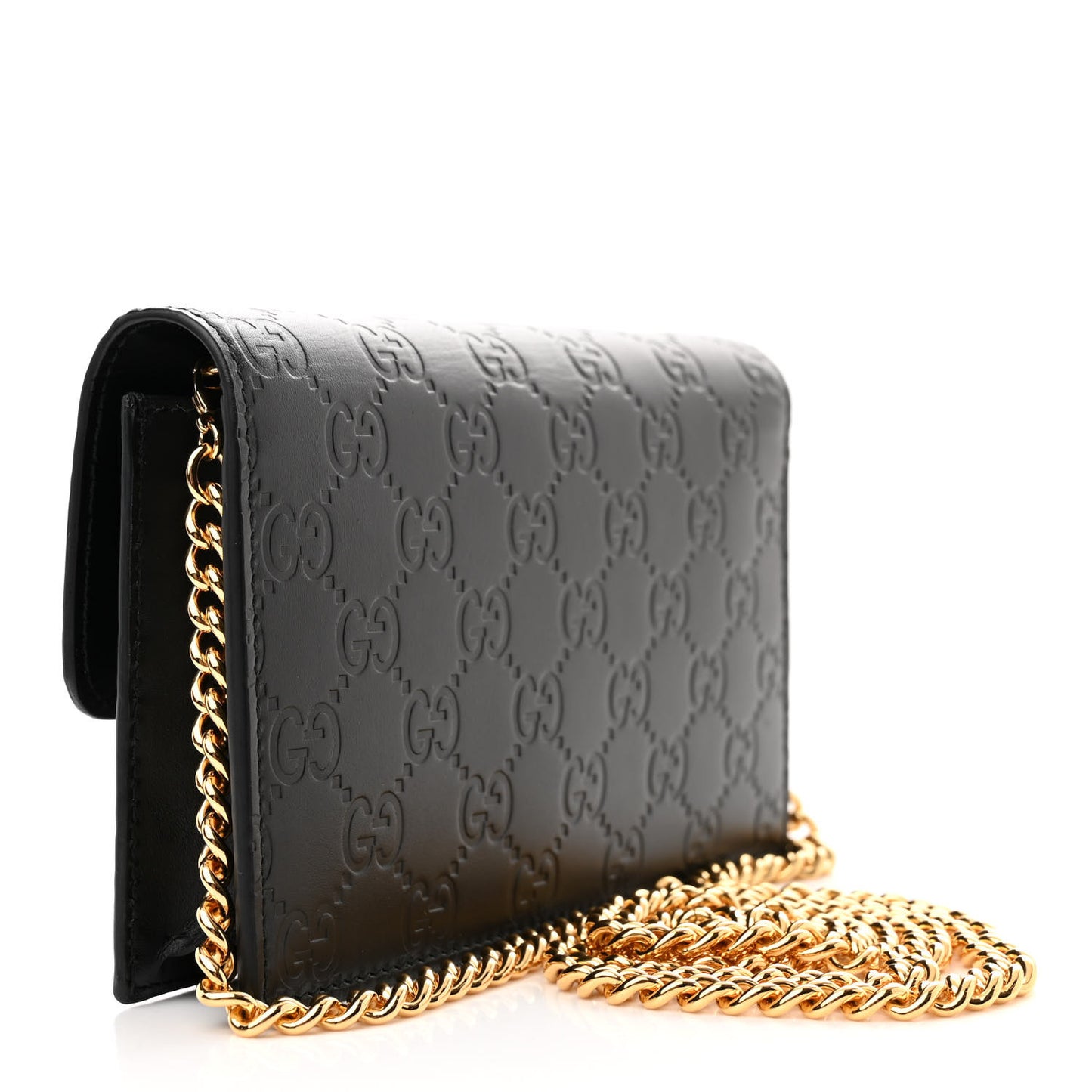 Guccissima Icon Chain Wallet Black
