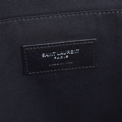 Saint Laurent Canvas Beach Shopping East West Tote Naturale Black 7 of 8