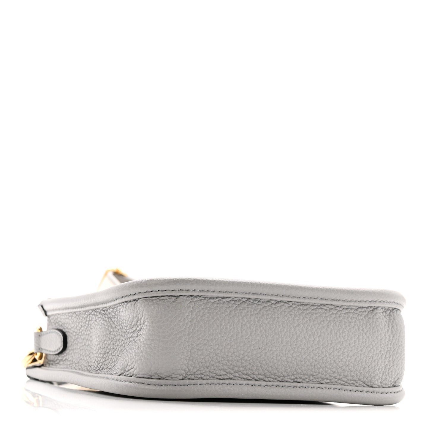 Vitello Daino Soft Mini Hobo Messenger Bag Granite Gray