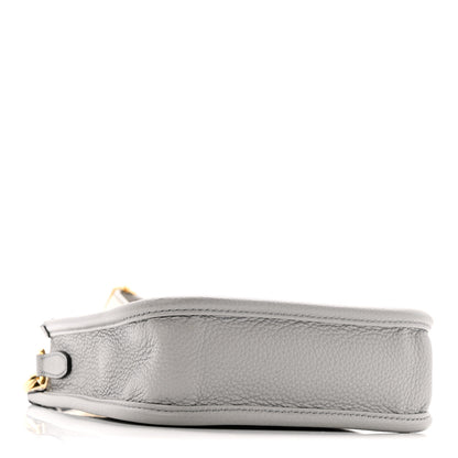 Prada Vitello Daino Soft Mini Hobo Messenger Bag Granite Gray 4 of 12