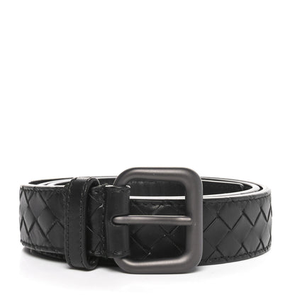 Bottega Veneta Nappa Intrecciato Belt 80 32 Black 1 of 5