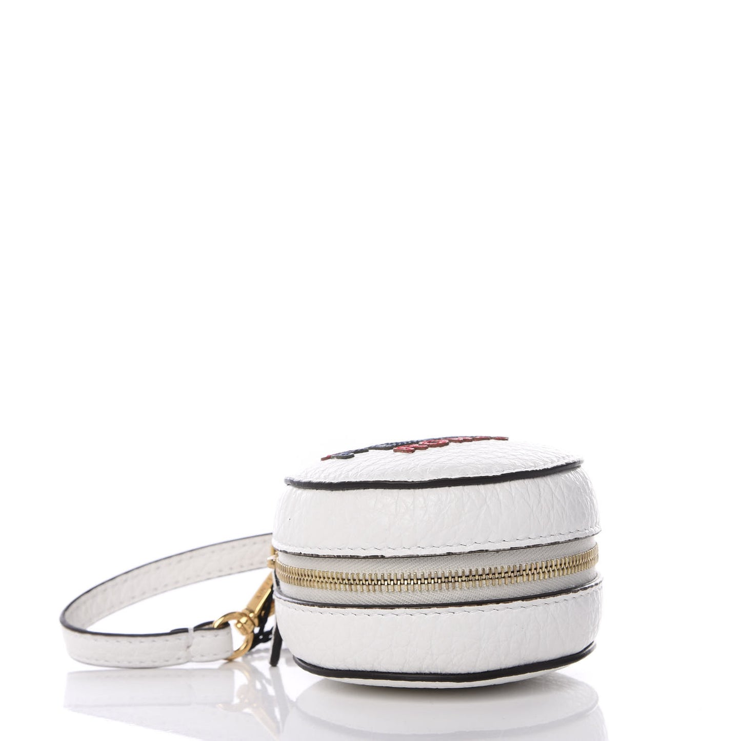 X FILA Calfskin Mania Tote Charm White Blueberry Multicolor