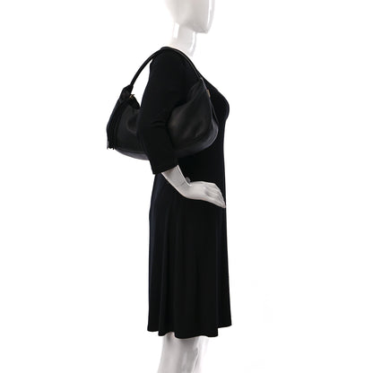 Chanel Grained Calfskin Tassel Hobo Black 2 of 9