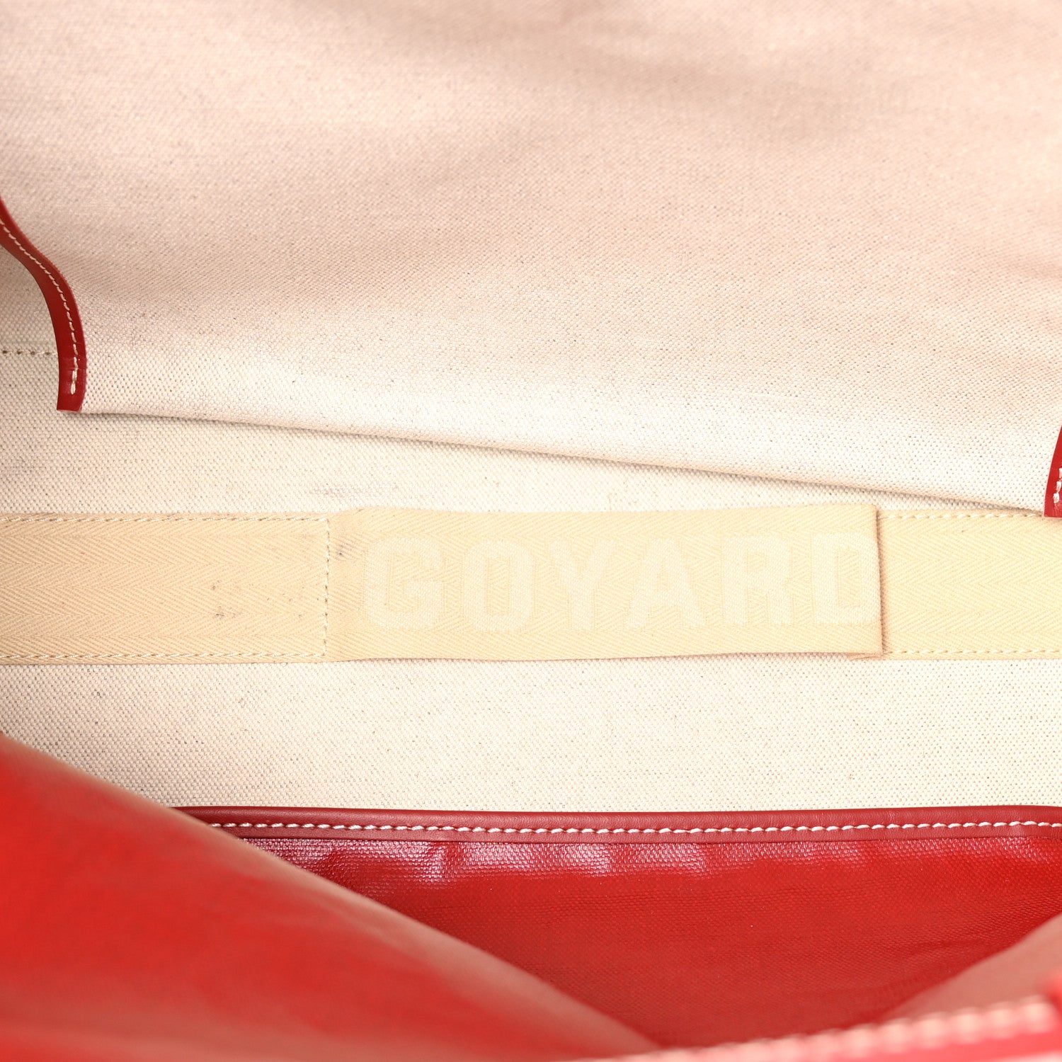 Goyard Goyardine Bellechasse Biaude MM Tote Red 5 of 11