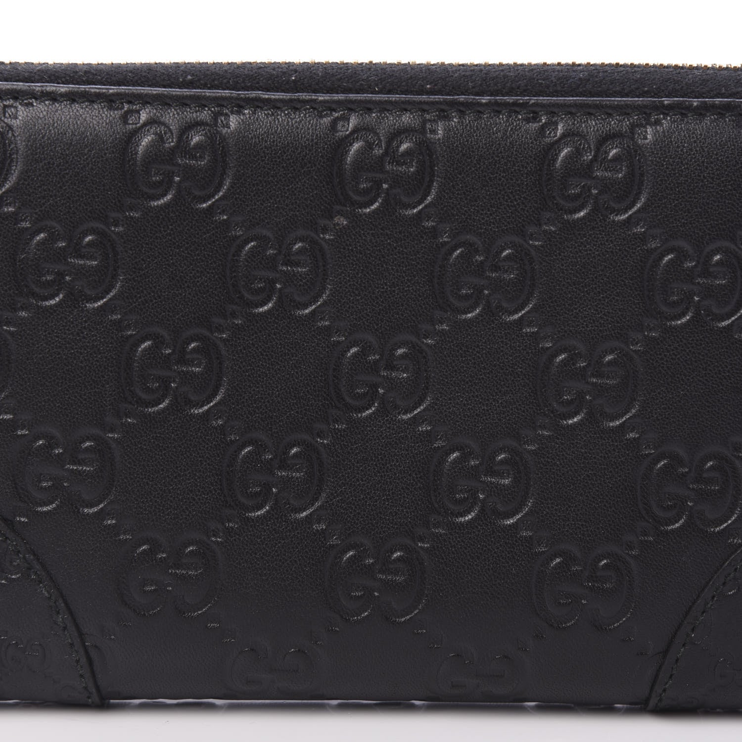Gucci Guccissima Signature Microguccissima Bree Zip Around Wallet Black 9 of 10