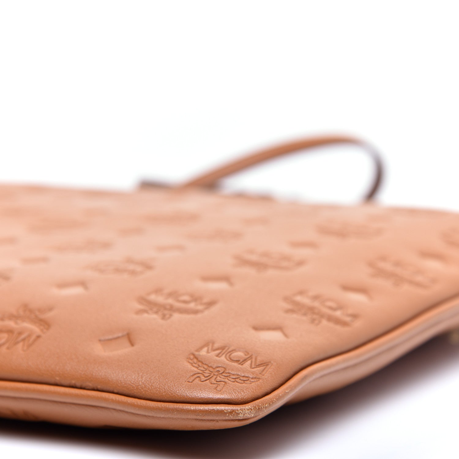 MCM Calfskin Ottomar Crossbody Pouch Cognac 7 of 10