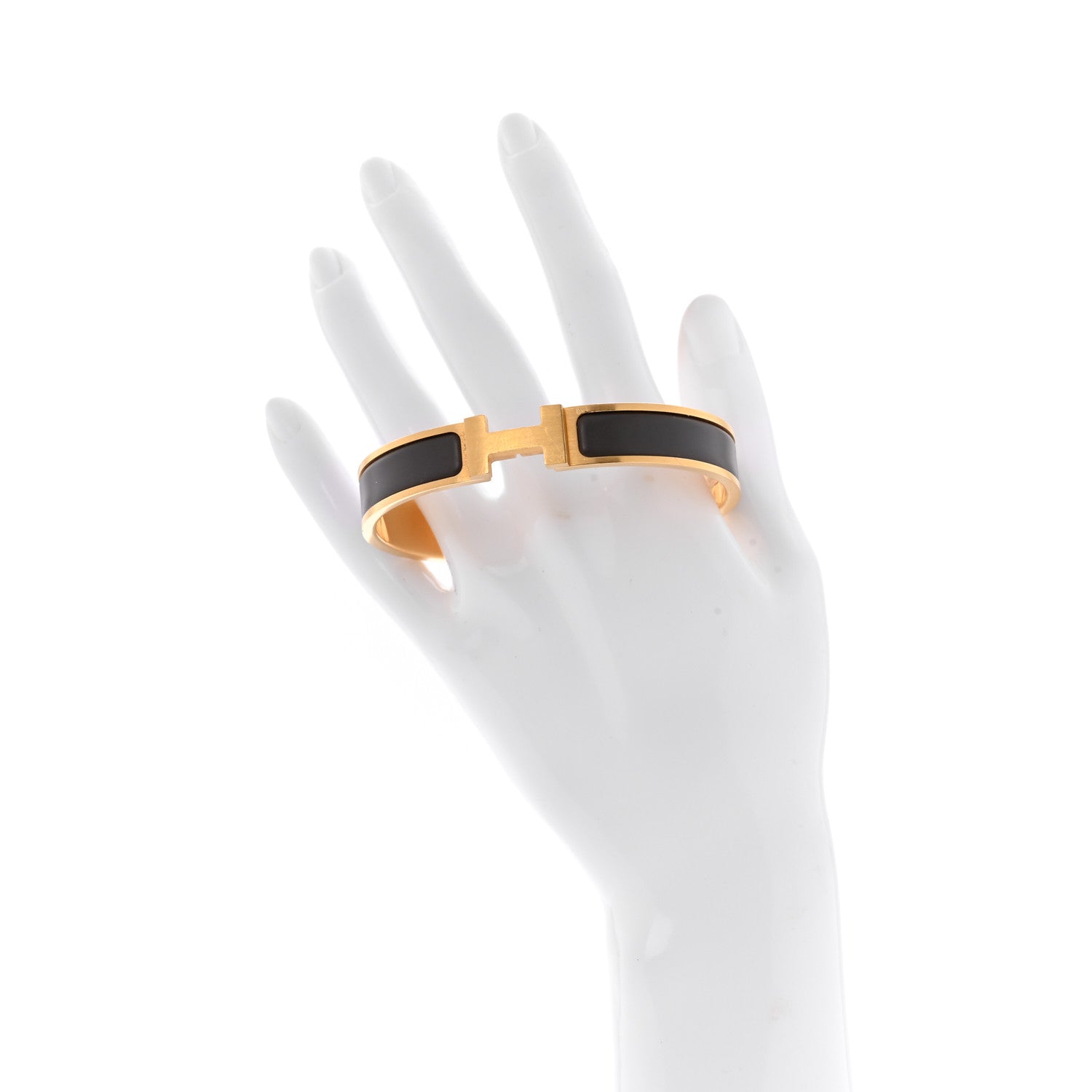 Hermes Matte Enamel Narrow Clic Clac HH Bracelet T6 Etain 2 of 6