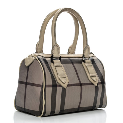 Burberry Smoked Check Small Chester Bowling Bag Trench 3 of 10