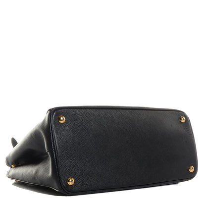 Prada Saffiano Lux Medium Double Zip Tote Nero Black 4 of 11