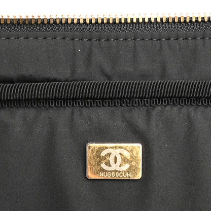 Chanel Shiny Grained Calfskin Quilted Large Travel Bowling Bag Black 7 of 11