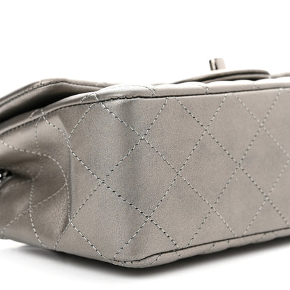 Chanel Metallic Lambskin Quilted Mini Rectangular Flap Ruthenium 8 of 9
