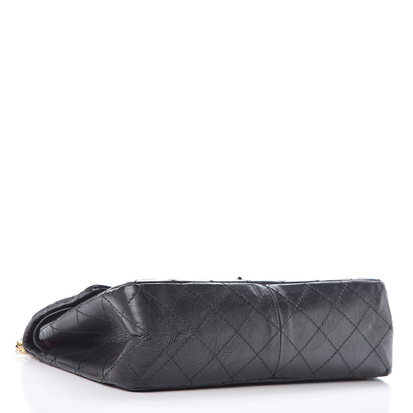 Aged Calfskin Quilted 2.55 Reissue 226 Flap Black