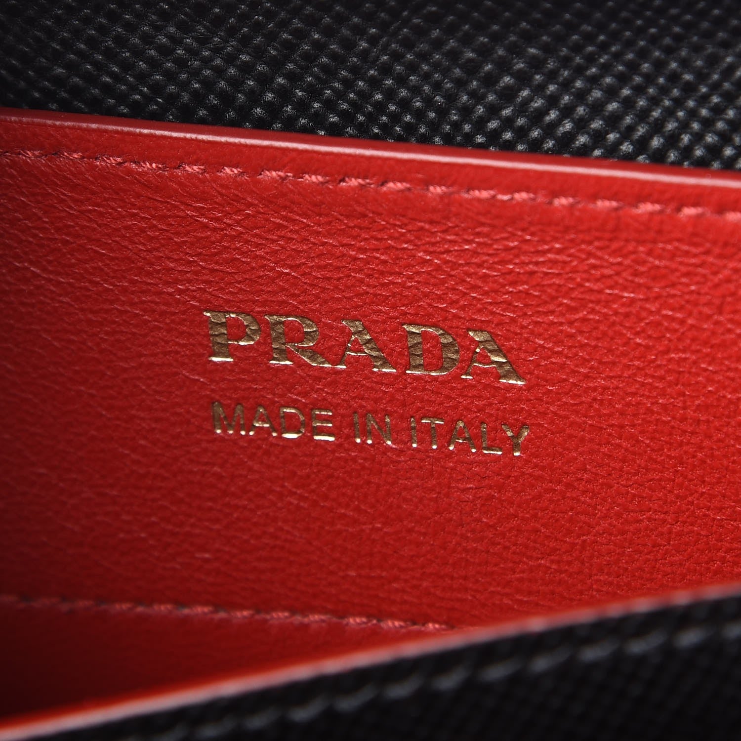 Prada Saffiano Cuir Medium Double Bag Black Fuoco 6 of 10