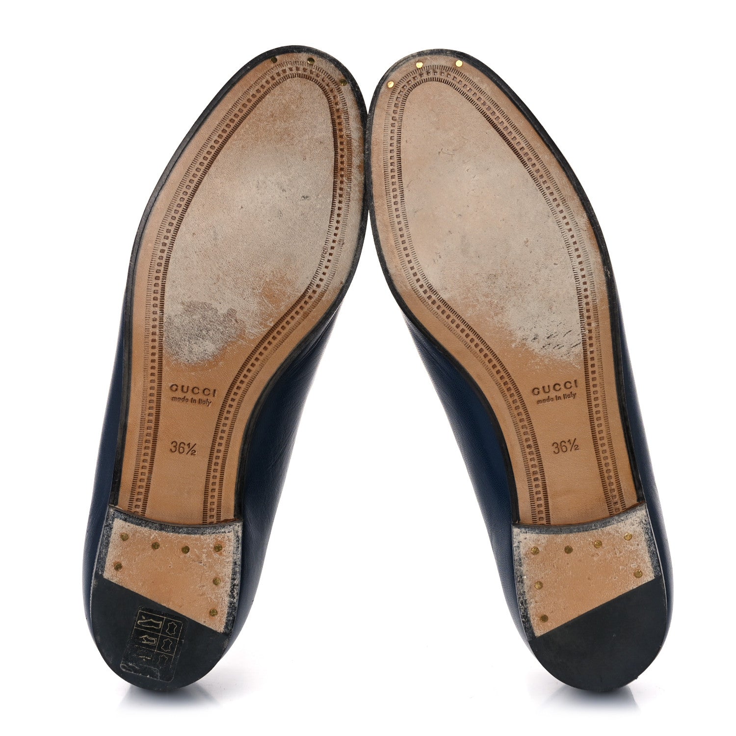 Gucci Malaga Kid Womens Jordaan Loafers 36.5 Blue Agata 5 of 13