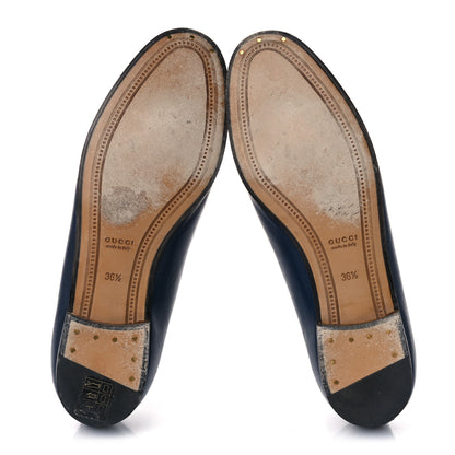 Gucci Malaga Kid Womens Jordaan Loafers 36.5 Blue Agata 5 of 13