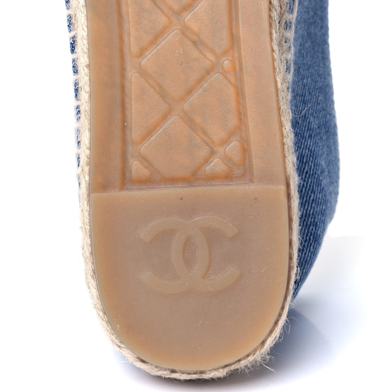 Chanel Denim CC Espadrilles 39 Blue Black 9 of 11