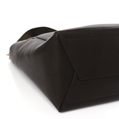 Celine Supersoft Calfskin Sangle Bucket Bag Wood 6 of 8