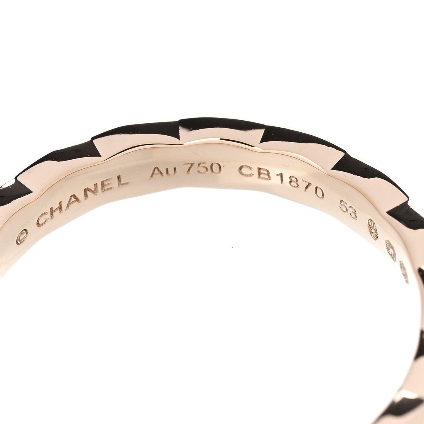 18K Beige Gold Mini Coco Crush Ring 53 6.5