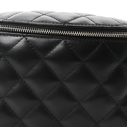 Chanel Calfskin Quilted Uniform Waist Belt Bag Black 7 of 10