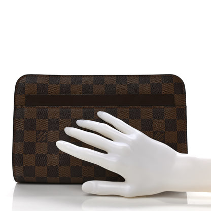 Louis Vuitton Damier Ebene Pochette Saint Louis Clutch 2 of 9