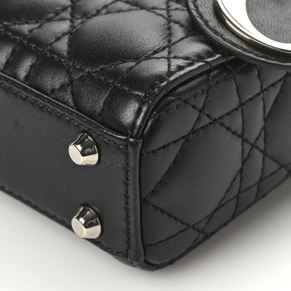 Christian Dior Lambskin Cannage Micro Lady Dior Black 8 of 10