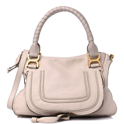Chloe Calfskin Medium Marcie Satchel Abstract White 1 of 18