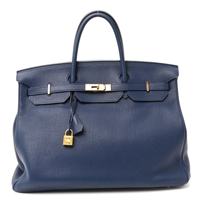 Hermes Togo Birkin 40 Bleu Saphir 3 of 17