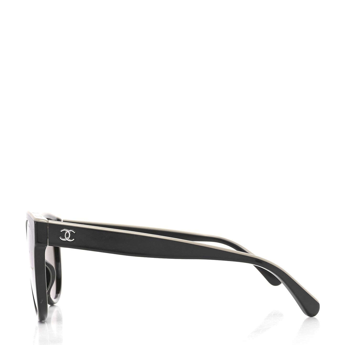 Acetate CC Butterfly Sunglasses 5414-A Black Beige