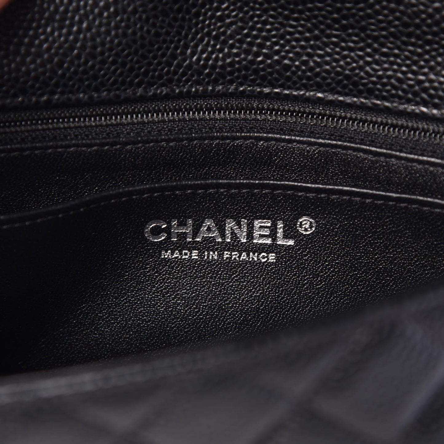 Caviar Quilted Mini Rectangular Flap Black