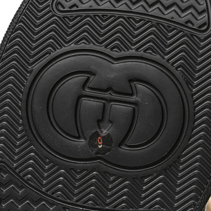Gucci Nylon Quebec Calfskin Wool Chevron Quilted Mens Horsebit Snow Boots 9 Black Butterscotch 6 of 8
