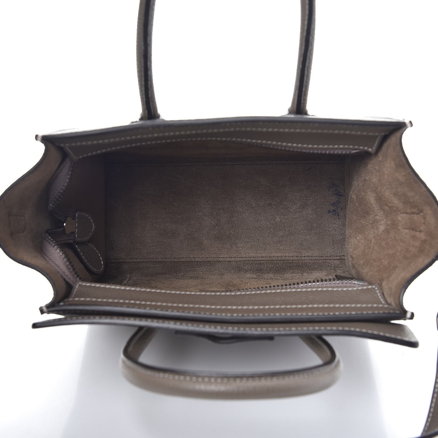 Drummed Calfskin Nano Luggage Souris