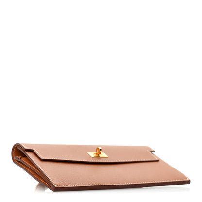 Hermes Madame Calfskin Kelly Pocket Long Wallet Gold 4 of 8