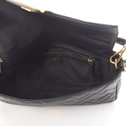 Fendi Nappa FF 1974 Embossed Baguette Black 5 of 10