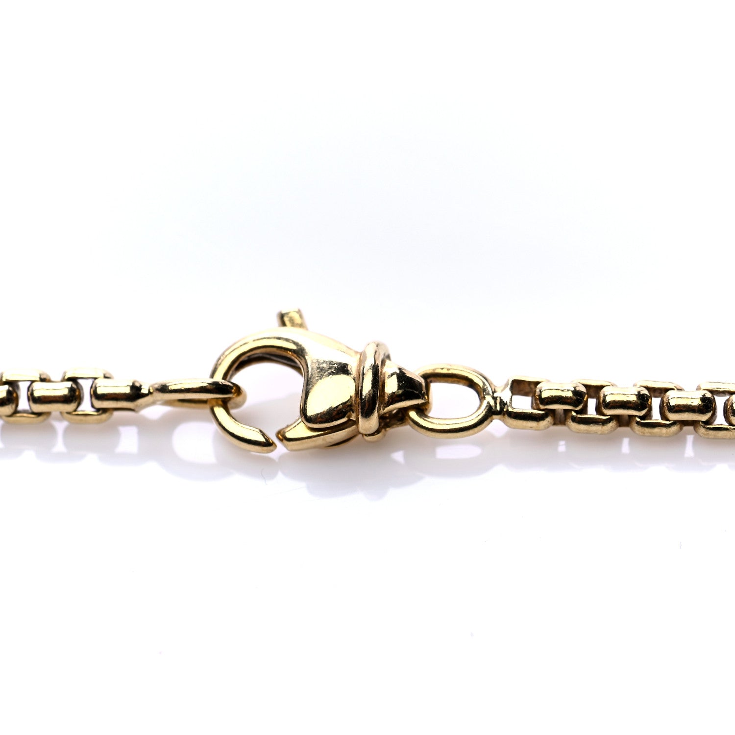 David Yurman 18K Yellow Gold Diamond Black Onyx Carved Quatrefoil Necklace 6 of 6