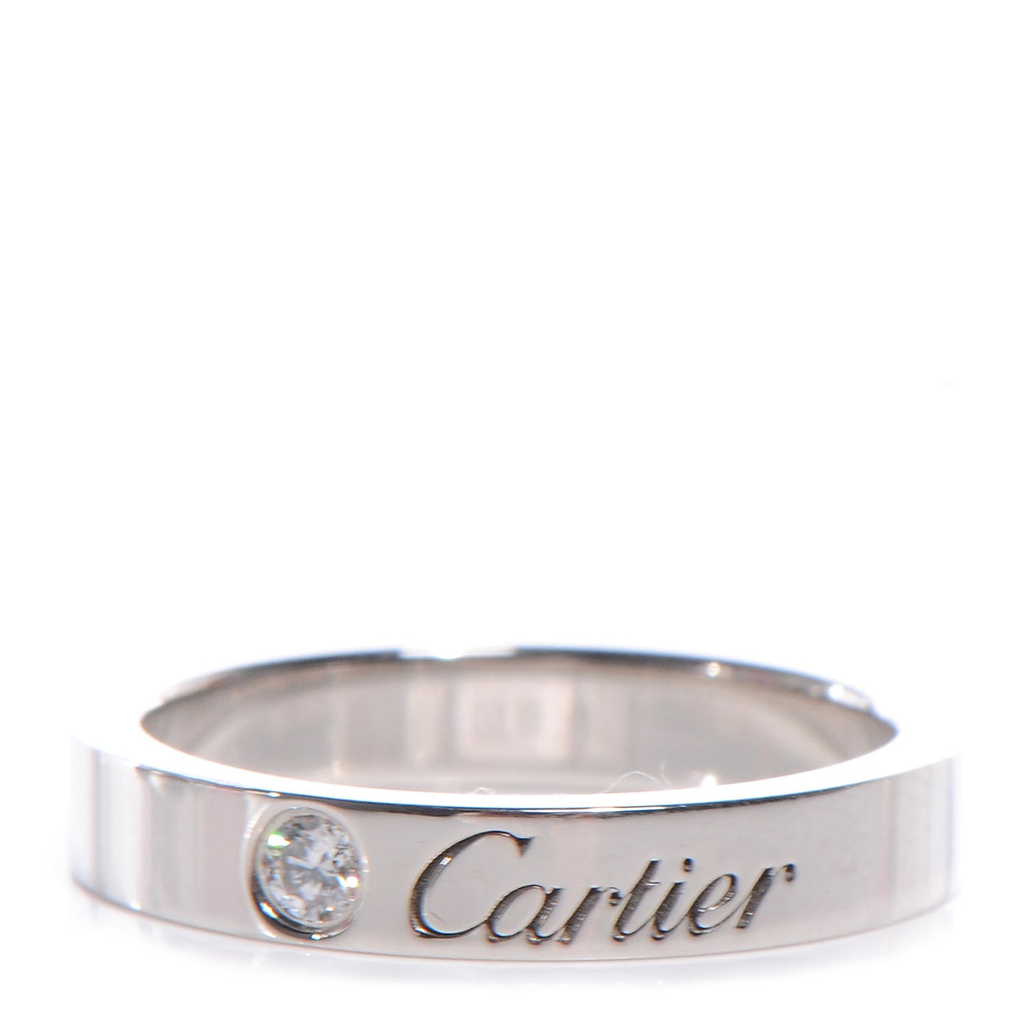 Platinum Diamond 3mm C De Wedding Band Ring 46 3.75