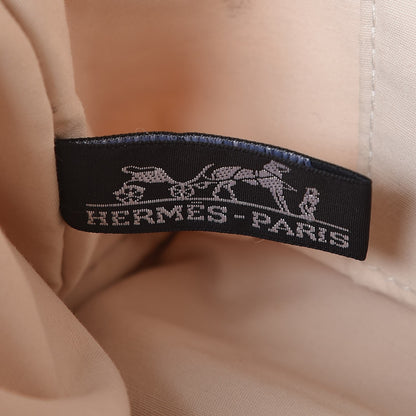 Hermes Cotton Canvas Bolide Travel Cosmetic Pouch White 6 of 9