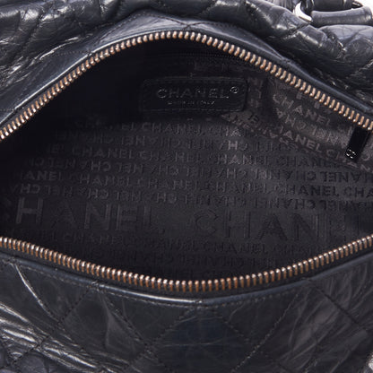 Chanel Distressed Lambskin Small Lady Braid Tote Black 7 of 9
