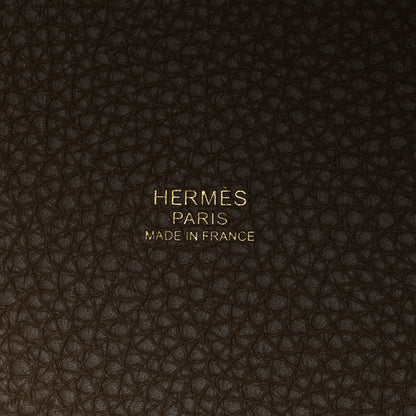 Hermes Taurillon Clemence Picotin Lock 22 MM Etoupe 6 of 9