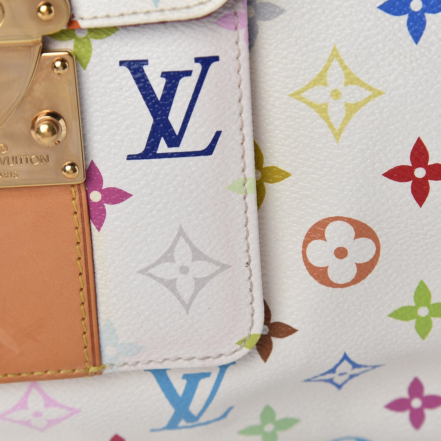 Monogram Multicolor Speedy 30 White