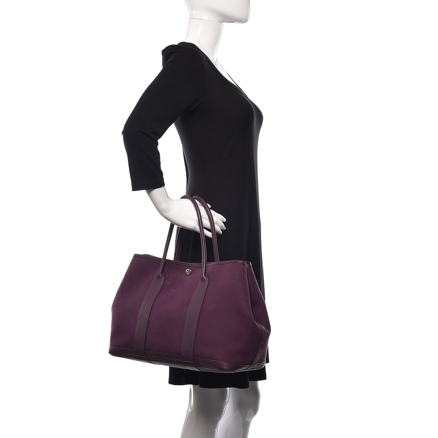 Toile Negonda Garden Party Tote 36 MM Cassis
